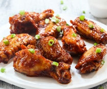 Honey Ginger Glazed Cayenne Wings