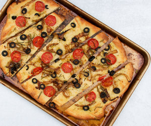 Quick Focaccia Bread in pan