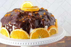 Chocolate Cake with Blood Orange Olive Oil