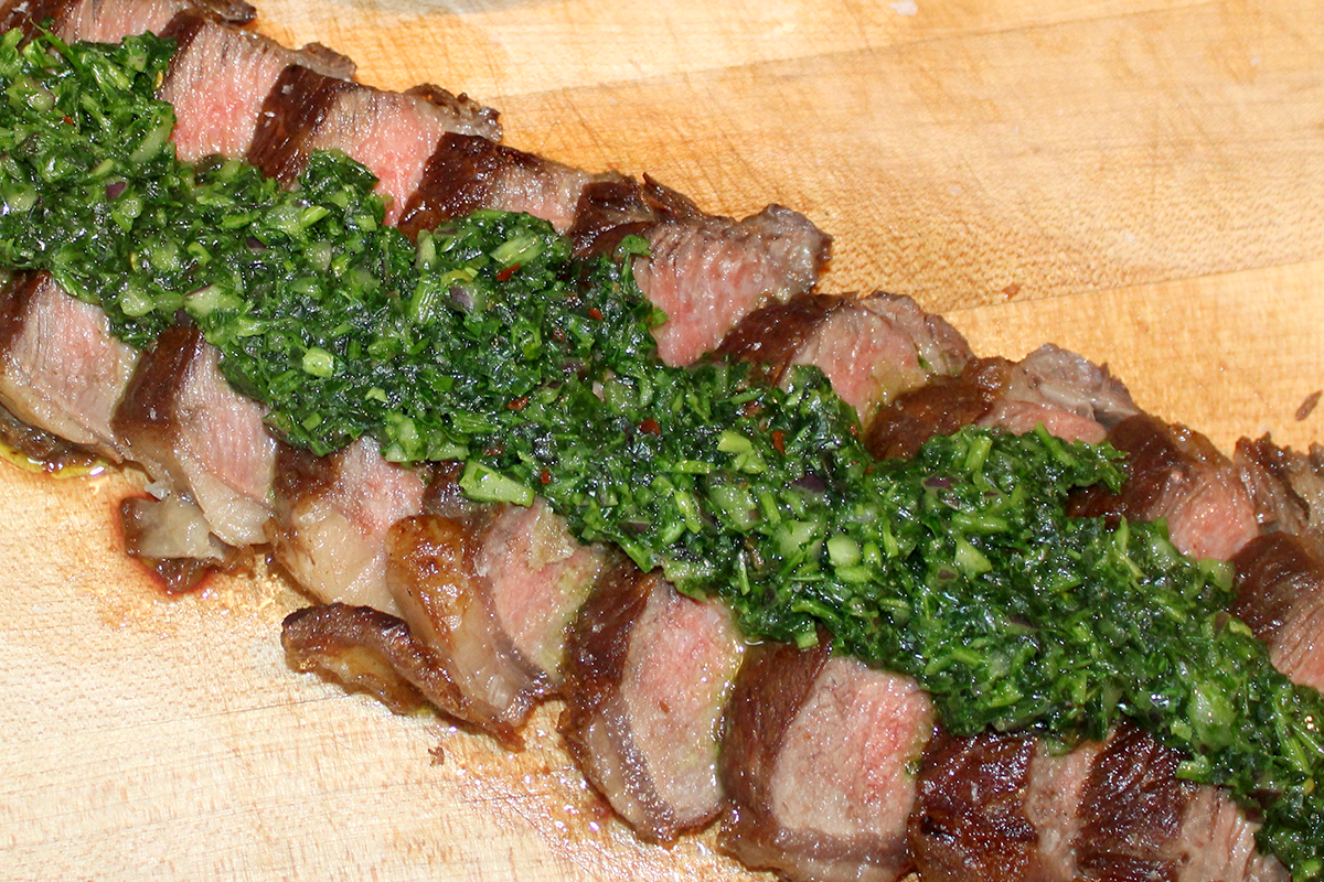 NY Strip Steak with Chimichurri