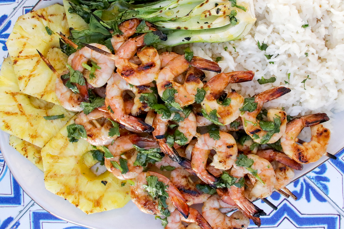 Pineapple Grilled Shrimp