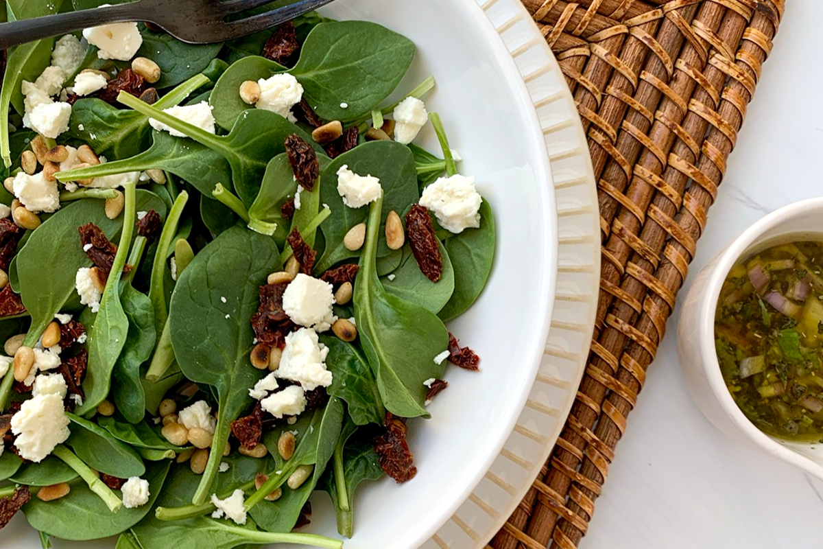 Sicilian Spinach Salad