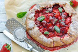 Strawberry Basil Galette