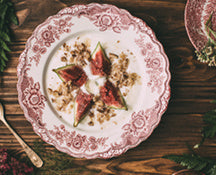 Cooked Figs with Greek Yogurt and Walnuts