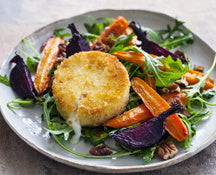 Warm Goat Cheese Salad with Frisee