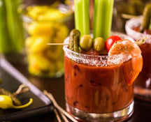 Bloody Mary with Chipotle Shrimp