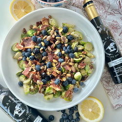 Blueberry Brussel Sprouts with Blueberry Vinaigrette