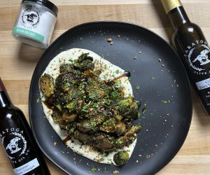 Crispy Brussel Sprouts and Whipped Ricotta Recipe