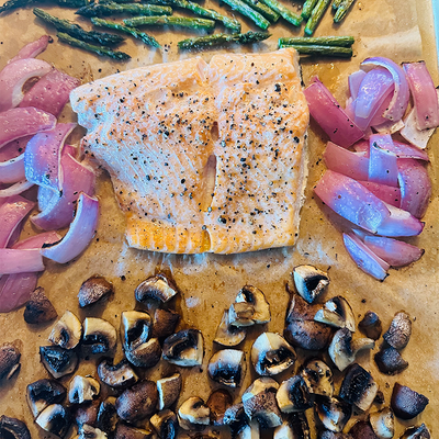 Easy Sheet Pan Salmon for Two