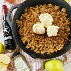 Easy Skillet Apple and Pear Crisp