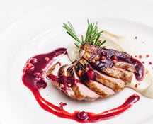 Herbes de Provence Duck with Pomegranate Sauce