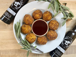 Mushroom & Sage Arancini with Sweet and Spicy Cranberry Sauce
