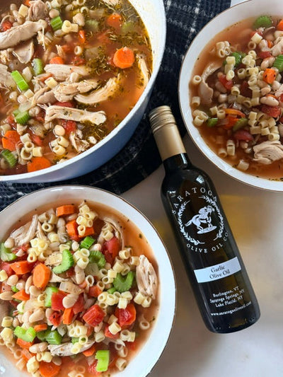 Chicken, White Bean, and Ditalini Soup
