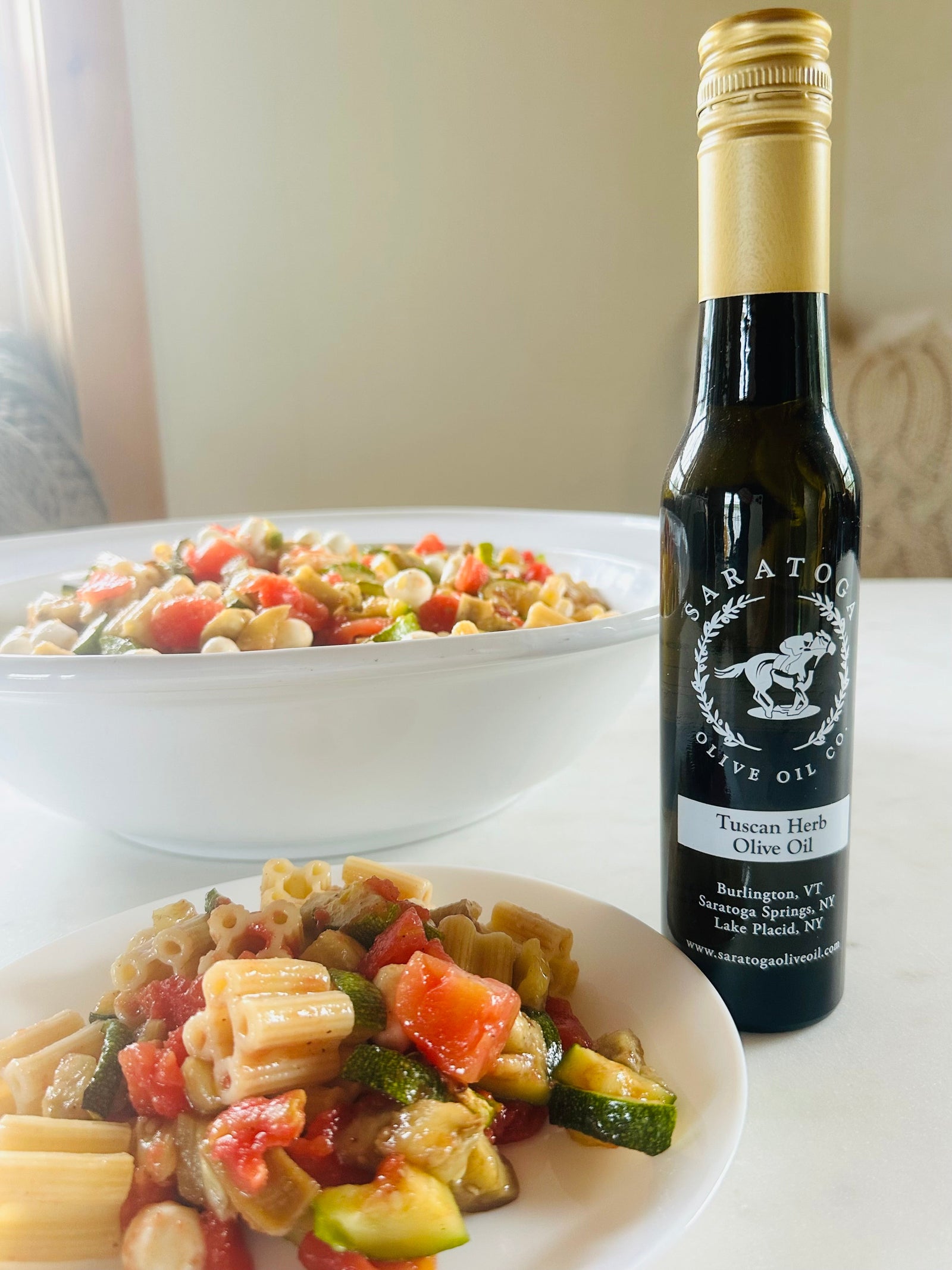 Roasted Veggie Mediterranean Pasta