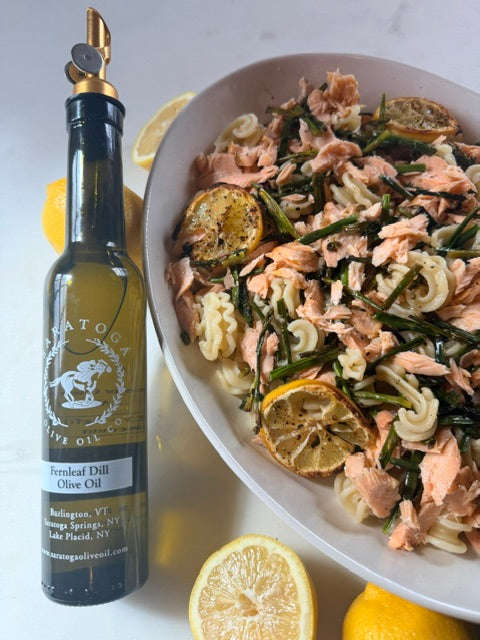 Spring Salmon and Asparagus Pasta