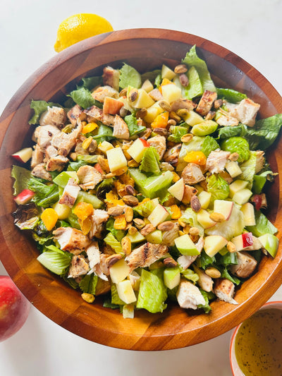 Fall Harvest Garlic Grilled Chicken Salad