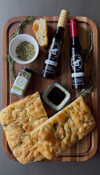 Blood Orange Olive Oil + Rosemary Focaccia