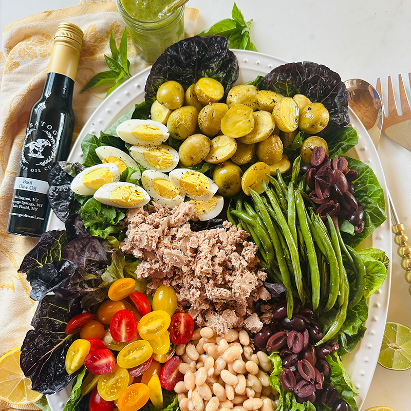 Nioise Salad with Green Dressing