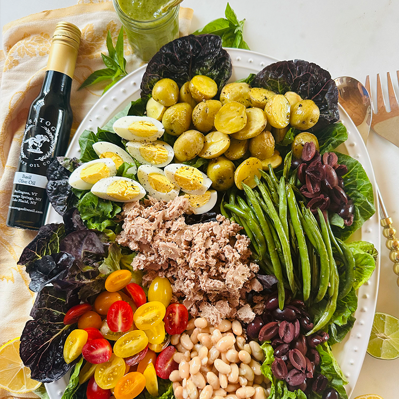 Niçoise Salad with Green Dressing