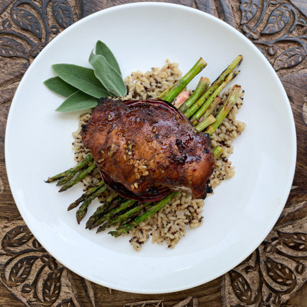 https://saratogaoliveoil.com/cdn/shop/articles/Nikki-Rees-Lavender-Garlic-Chicken-624x624.jpg?v=1663185161