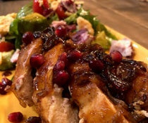 Goat Cheese Stuffed Pomegranate Chicken