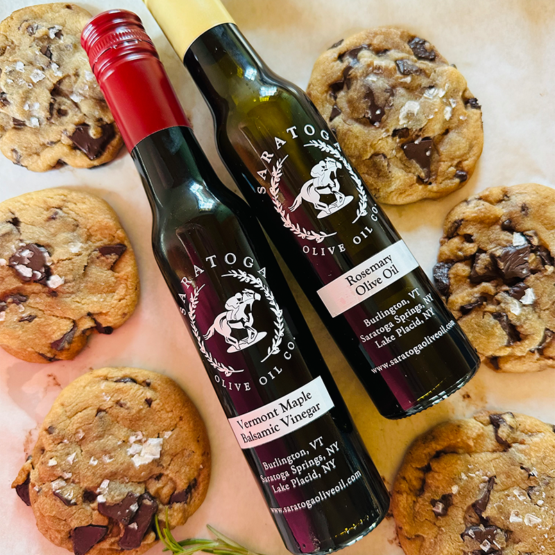 Rosemary, Maple Chocolate Chip Cookies