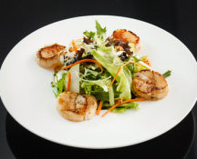 Seared Scallops with Apple Cider Balsamic Glaze