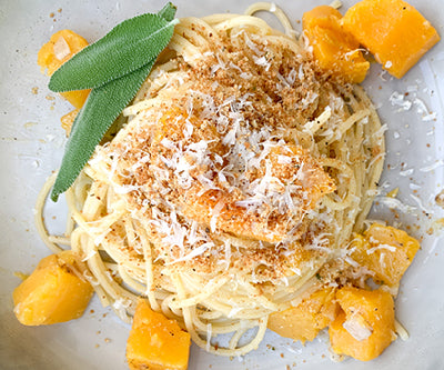 Butternut Squash Pasta with Butter and Sage