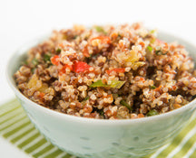 Warm Quinoa Salad with Rosemary Garlic Agrodolce