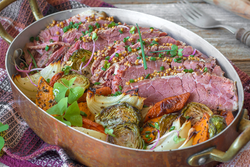 Oven Roasted Corned Beef and Cabbage