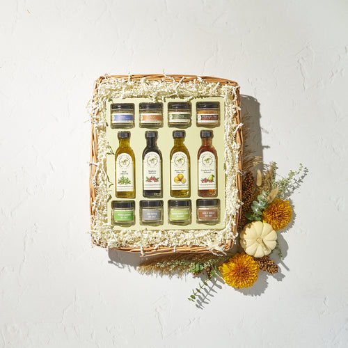 Sea Salt, Vinegar & Olive Oil Samplers Saratoga Olive Oil Co.