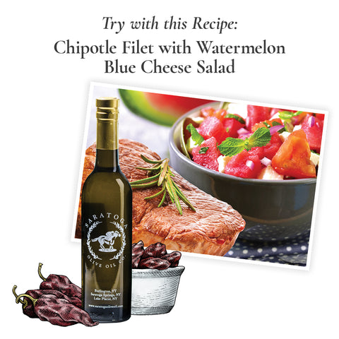 chipotle olive oil recipe suggestion chipotle filet with watermelon blue cheese salad