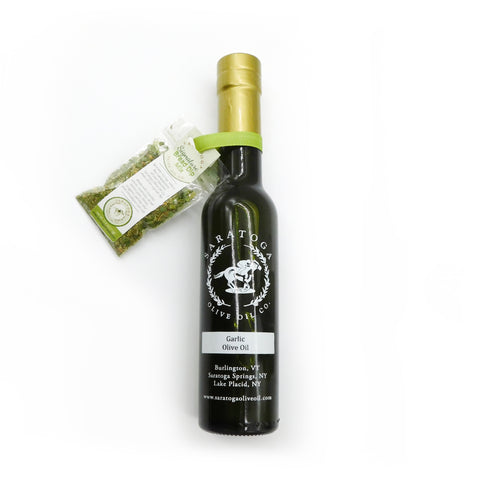 example of sample dip mix pouch on the neck of a 200ml bottle 