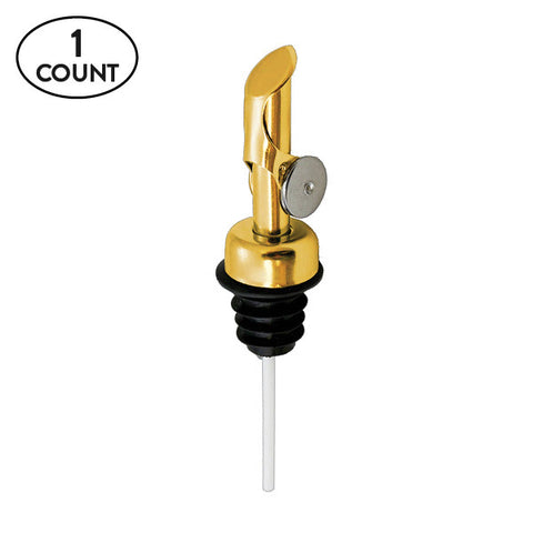 1 count gold self closing spout
