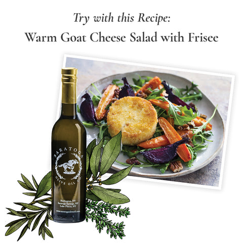 herbes de provence olive oil recipe suggestion warm goat cheese salad with frisee