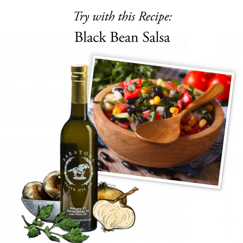 black bean salsa recipe with cilantro roasted onion olive oil