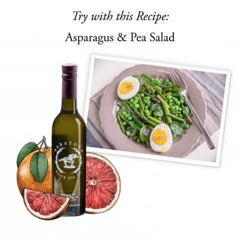 grapefruit balsamic vinegar recipe suggestion asparagus and pea salad