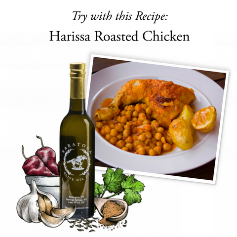 harissa roasted chicken recipe with harissa olive oil