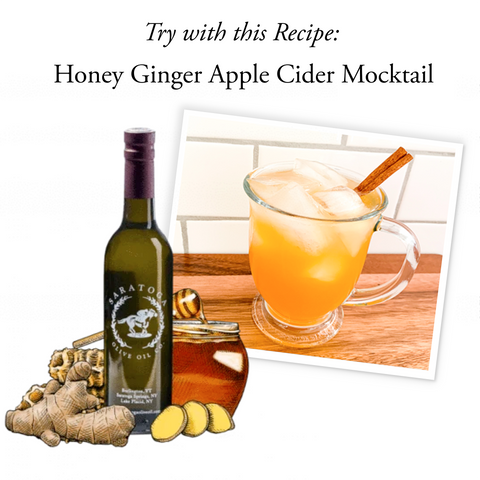 honey ginger balsamic vinegar recipe suggestion honey ginger apple cider mocktail