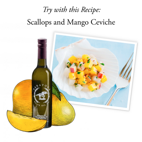 mango balsamic vinegar recipe suggestion scallops and mango ceviche