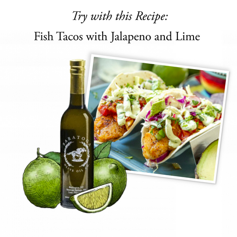 fish tacos with jalapeno and lime recipe with persian lime olive oil 