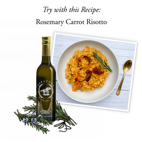 carrot risotto recipe with rosemary olive oil