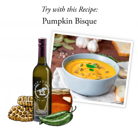 serrano honey vinegar recipe suggestion pumpkin bisque