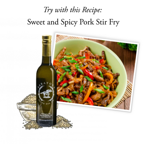 sweet and spicy pork stir fry recipe with sesame oil 